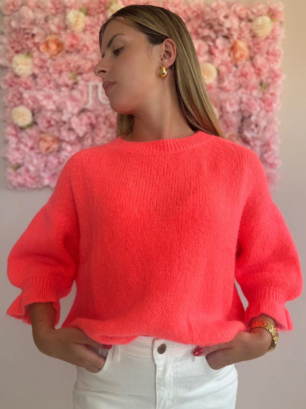 Pull Ana Corail Fluo
